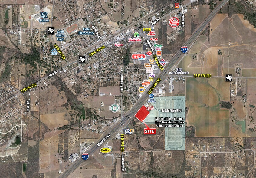 Primary Photo Of Saddle Ridge Blvd @ I-35, Lytle Land For Sale