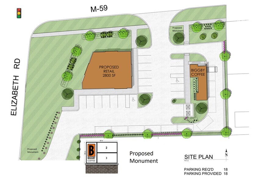 More Photos Of Hall road (M-59) and Elizabeth Rd, Clinton Township General Retail For Lease