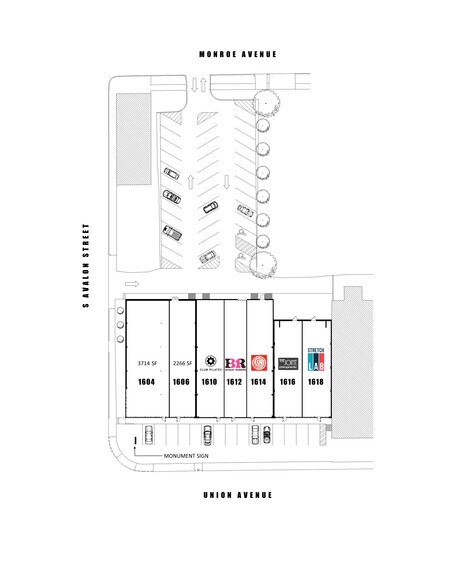More Photos Of 1604-1618 Union Ave, Memphis Storefront For Lease