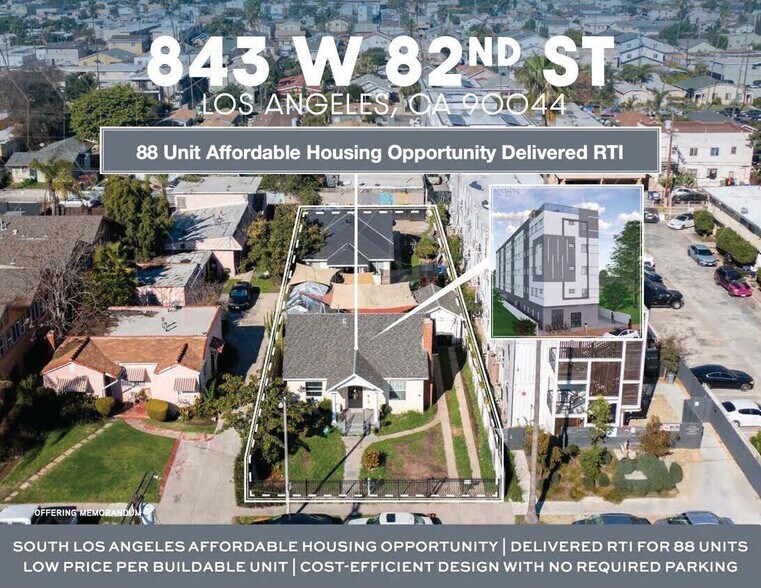 Primary Photo Of 843 W 82nd St, Los Angeles Land For Sale