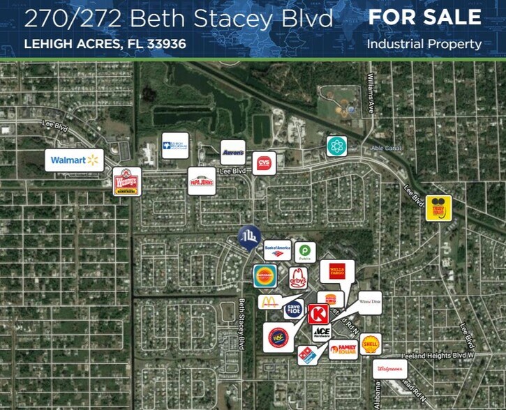 More Photos Of 270-272 Beth Stacey Blvd, Lehigh Acres Warehouse For Sale