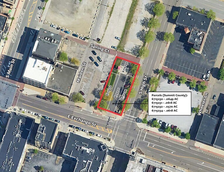 Primary Photo Of 330 S. High St, Akron Land For Sale