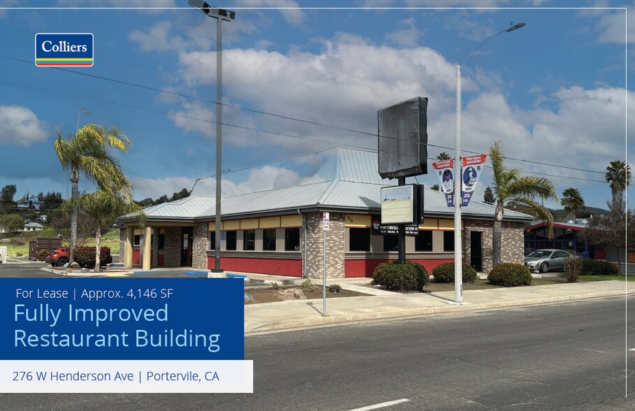 Primary Photo Of 276 W Henderson Ave, Porterville Restaurant For Lease