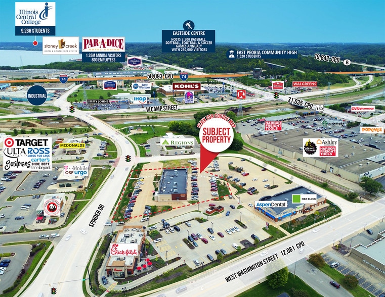 More Photos Of 112 Spinder Dr, East Peoria General Retail For Lease