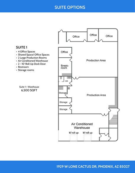 More Photos Of 1929 W Lone Cactus Dr, Phoenix Light Distribution For Lease