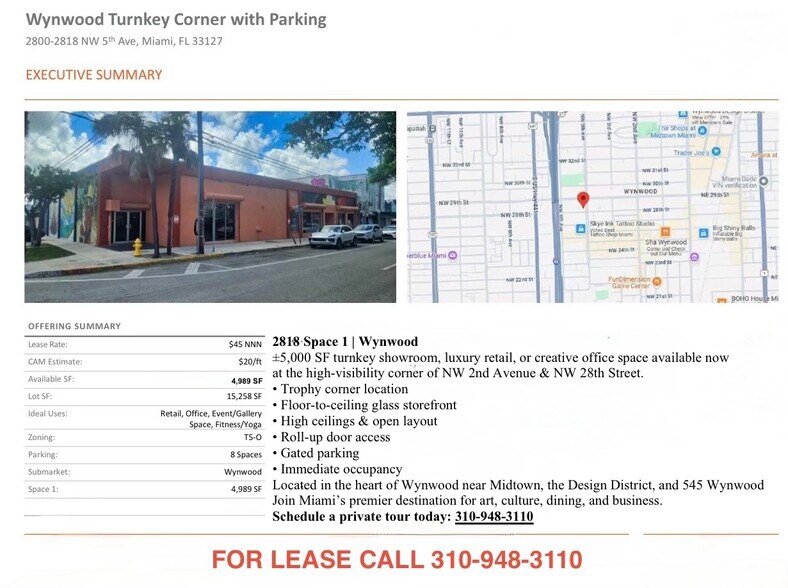 More Photos Of 2800-2818 NW 5th Ave, Miami Storefront For Lease