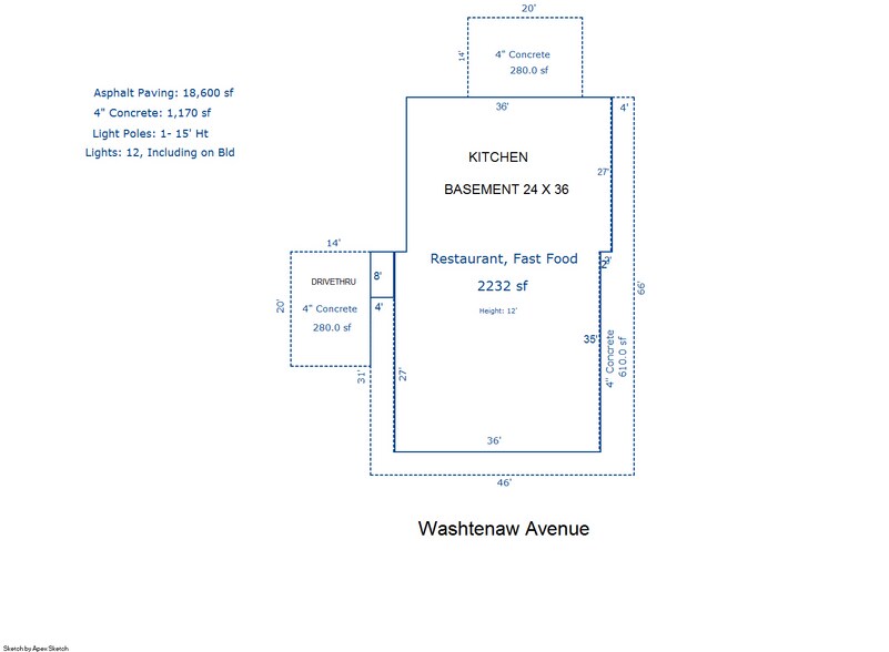 More Photos Of 2835 Washtenaw Ave, Ypsilanti Restaurant For Lease