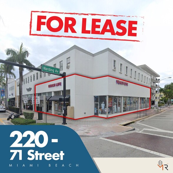 More Photos Of 220-240 71st St, Miami Beach Storefront Retail Office For Lease