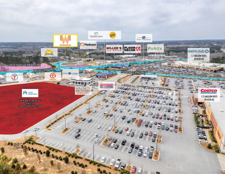 More Photos Of SWQ Sr 34 & Fischer rd, Peachtree City Fast Food For Sale