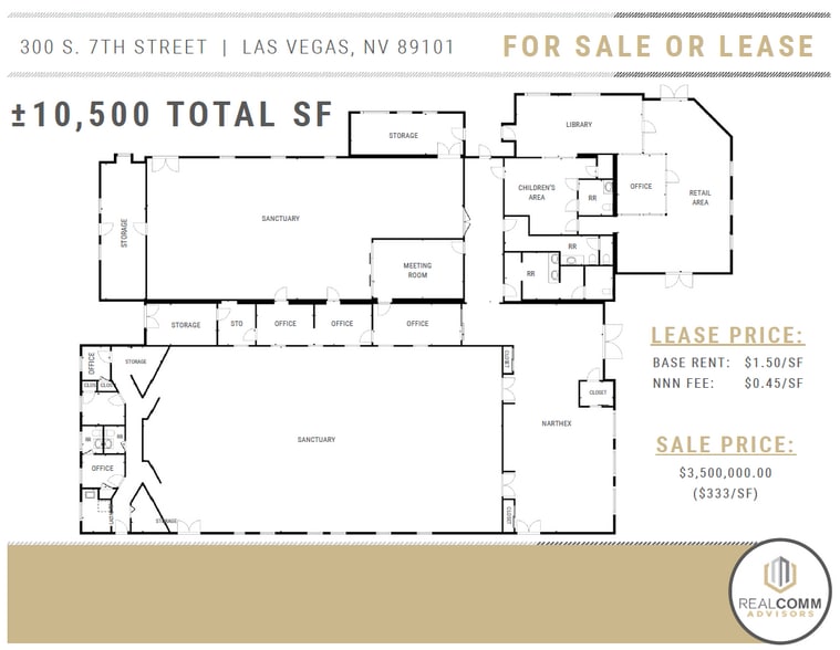 More Photos Of 300 S 7th St, Las Vegas Religious Facility For Sale