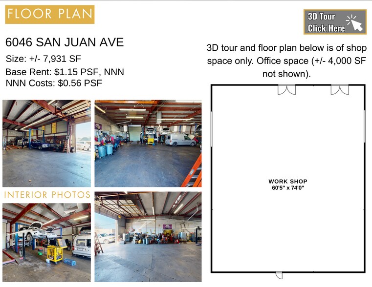 More Photos Of 6026-6048 San Juan Ave, Citrus Heights Auto Repair For Lease