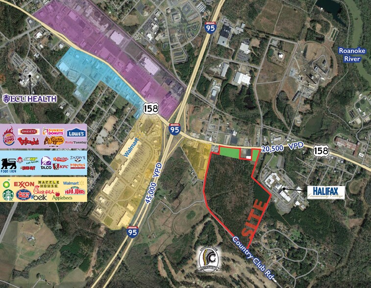 Primary Photo Of Country Club Rd @ Julian Allsbrook Rd, Weldon Land For Sale