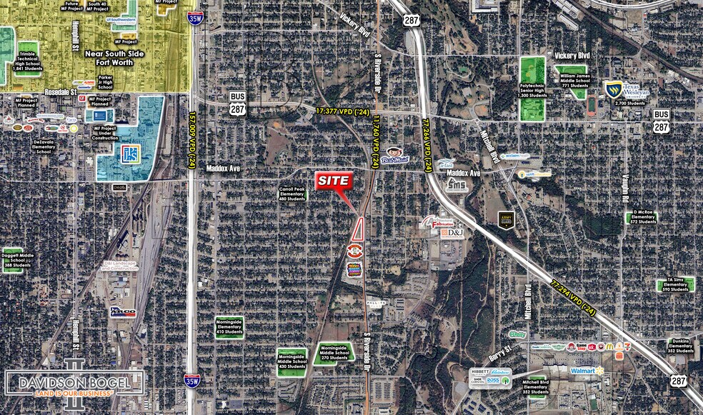 More Photos Of 2100 - 2200 S. Riverside Dr., Fort Worth Land For Lease