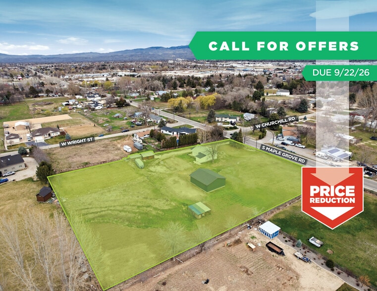 Primary Photo Of 3505 S Maple Grove Rd, Boise Land For Sale