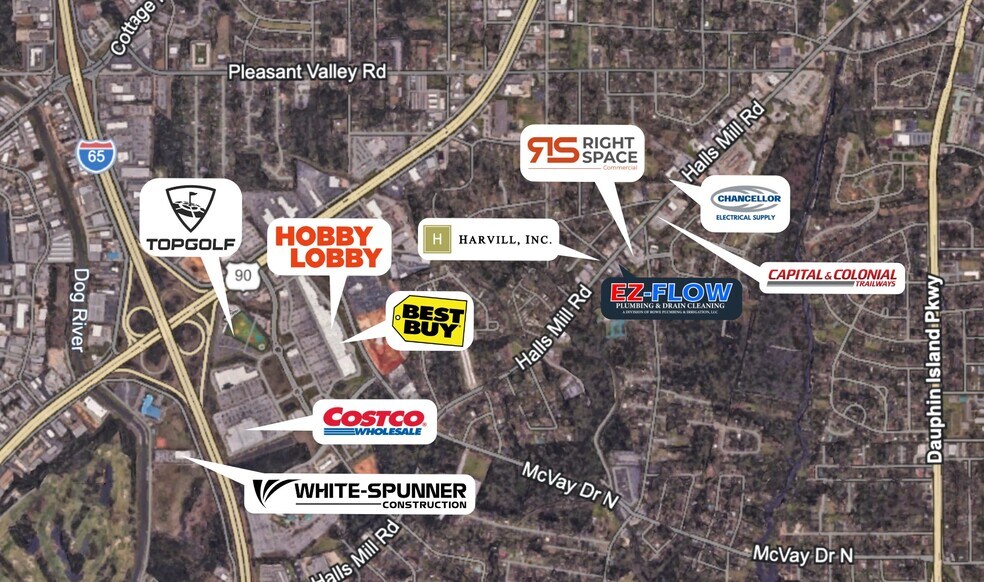 More Photos Of 2565 Halls Mill Rd, Mobile Warehouse For Lease