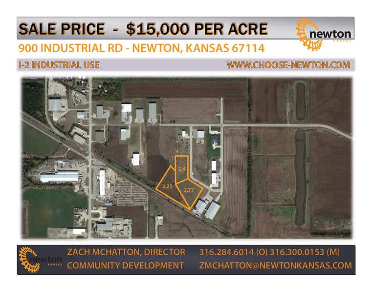 Primary Photo Of 900 Industrial, Newton Land For Sale