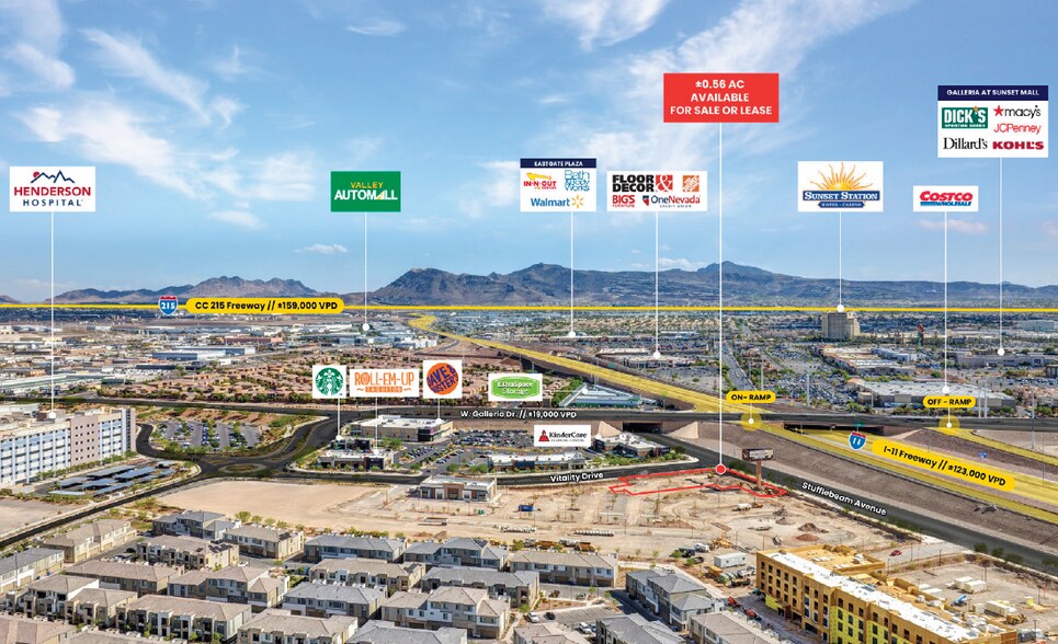 More Photos Of NEC Stufflebeam Ave. & Vitality Dr., Henderson General Retail For Lease