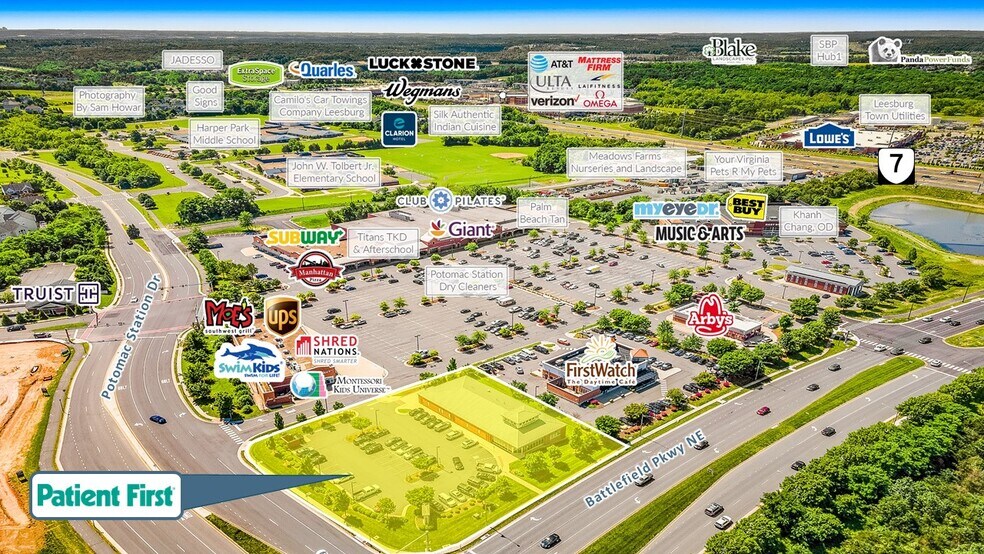 More Photos Of 623-665 Potomac Station Dr, Leesburg Storefront For Lease