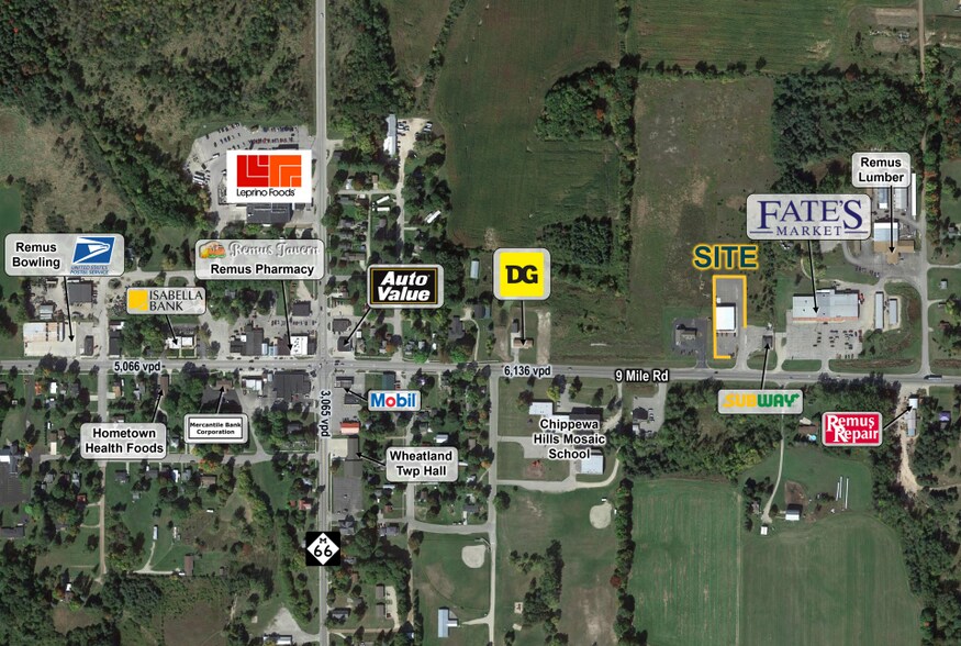 More Photos Of 2646 9 Mile Rd, Remus Freestanding For Lease