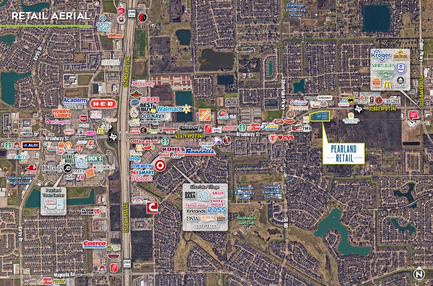 More Photos Of 9260 Broadway St, Pearland General Retail For Lease