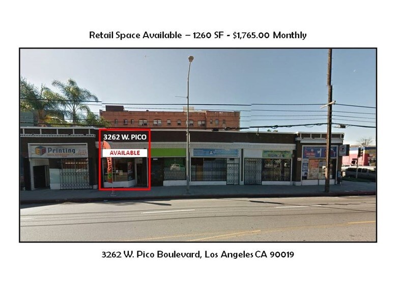 More Photos Of 3260-3270 W Pico Blvd, Los Angeles Freestanding For Lease
