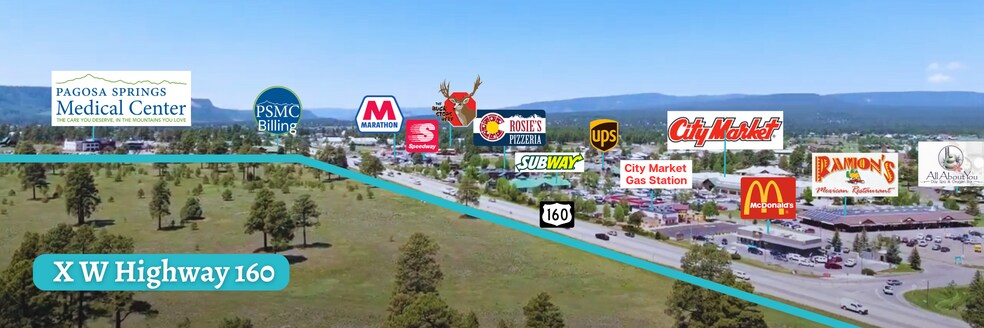 More Photos Of Highway 160 Land (4 way lighted intersections), Pagosa Springs Land For Sale