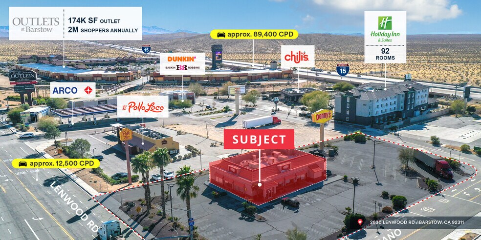 Primary Photo Of 2830 Lenwood Rd, Barstow Restaurant For Lease