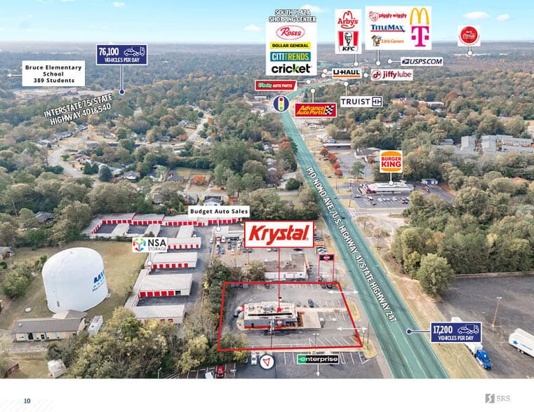 More Photos Of 2863 Pio Nono Ave, Macon-Bibb Fast Food For Sale