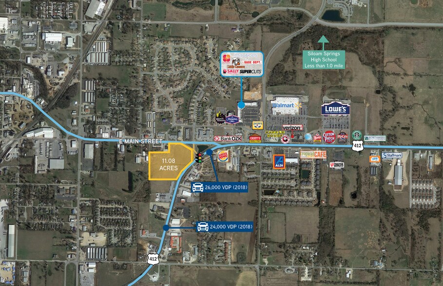 More Photos Of Hwy 412 @ Main St, Siloam Springs Land For Sale