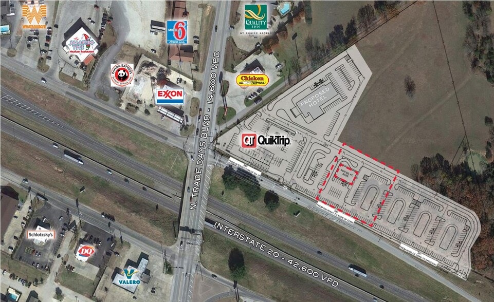 Primary Photo Of NEC OF I-20 FRONTAGE ROAD & N. TRADE DAYS Blvd, Canton Land For Lease