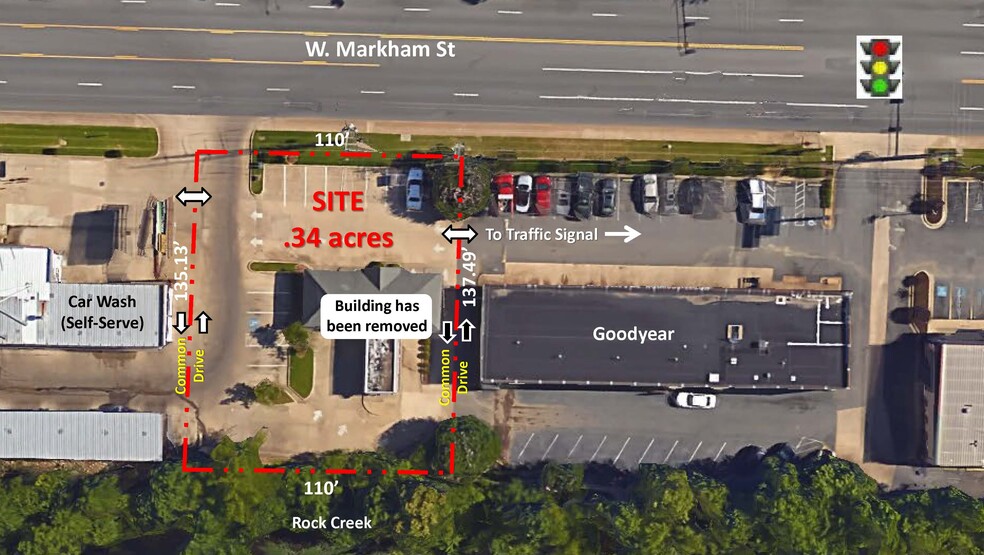 Primary Photo Of 11415 W Markham St, Little Rock Land For Sale