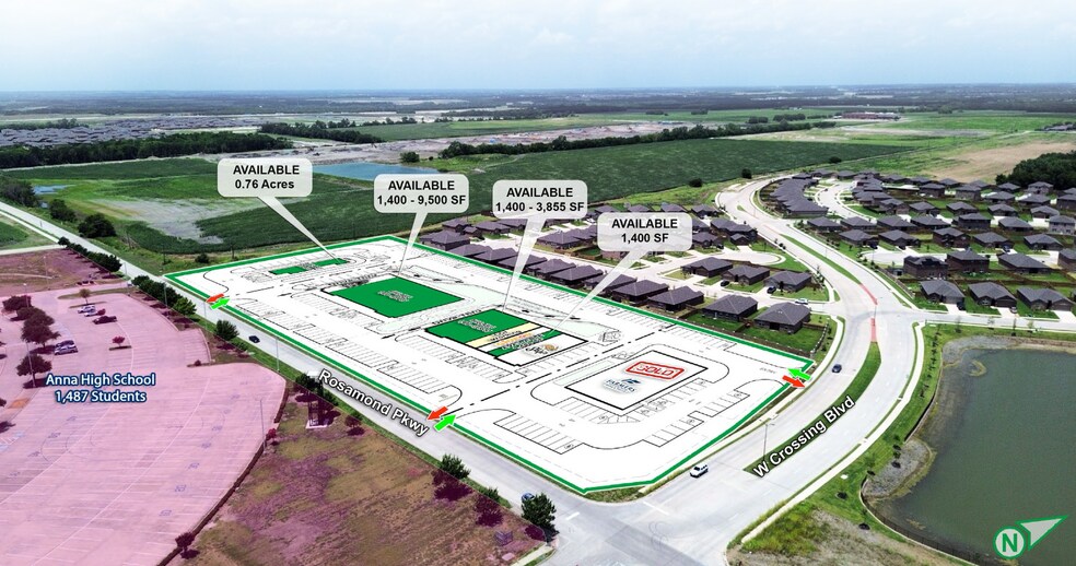 Primary Photo Of NWC of West Crossing & Rosamond Pkwy blvd, Anna Storefront For Lease