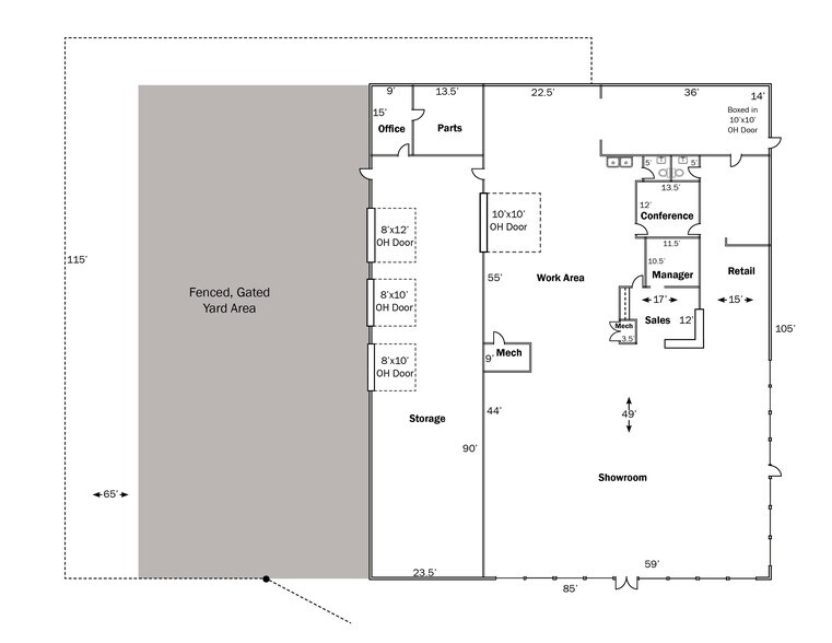 More Photos Of 8804 E 41st St, Tulsa Showroom For Sale