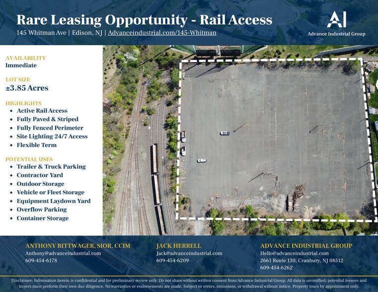 Primary Photo Of 145 Whitman Ave, Edison Land For Lease
