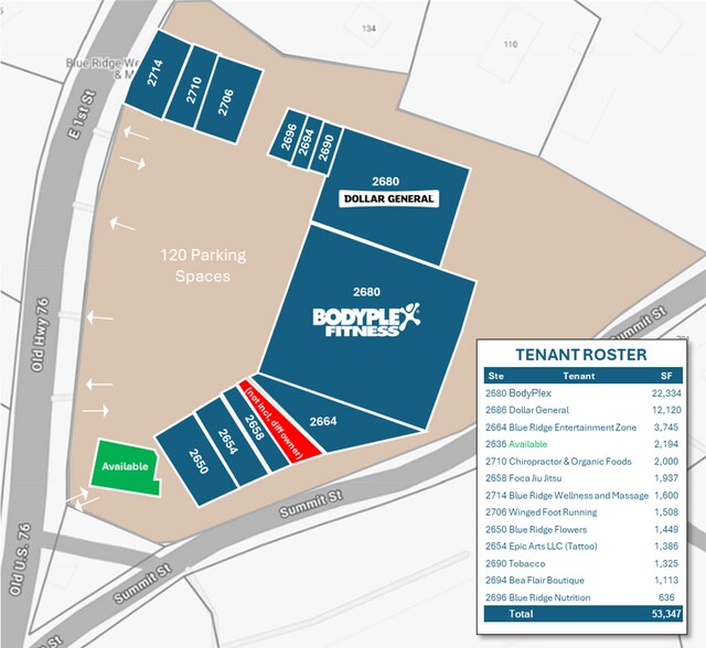 More Photos Of 2672 E First St, Blue Ridge Storefront For Sale