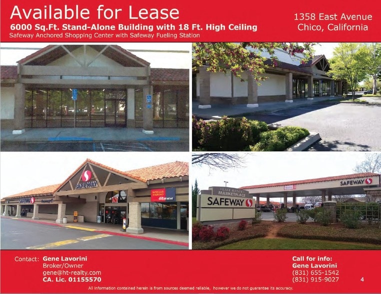 More Photos Of 1358 East Ave, Chico Freestanding For Lease