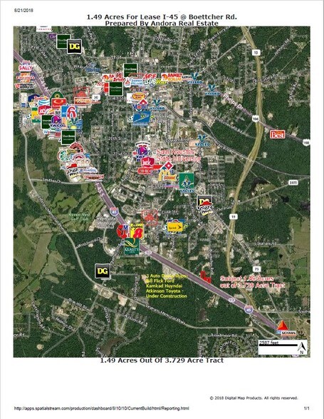 More Photos Of 844 Interstate 45, Huntsville Land For Lease