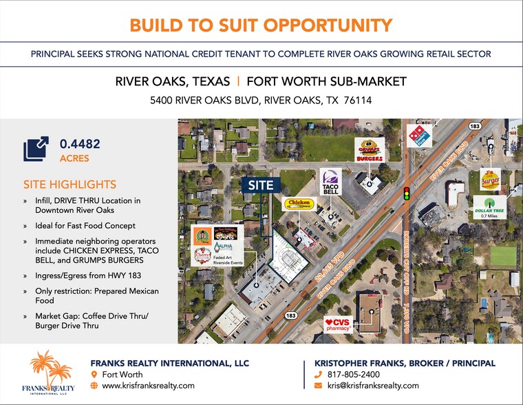 Primary Photo Of 5400 River Oaks Blvd, Fort Worth Land For Sale