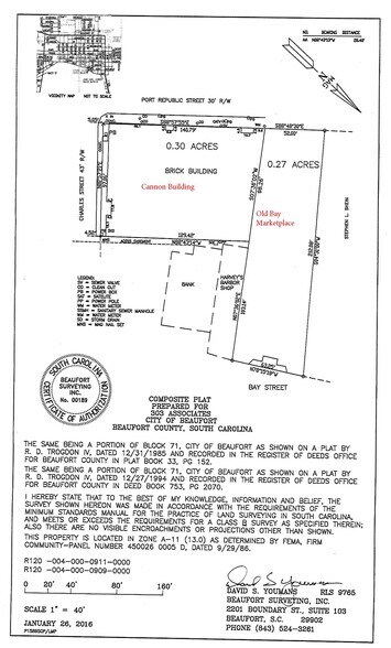 More Photos Of 917 Bay/211 Charles St, Beaufort Storefront Retail Residential For Sale