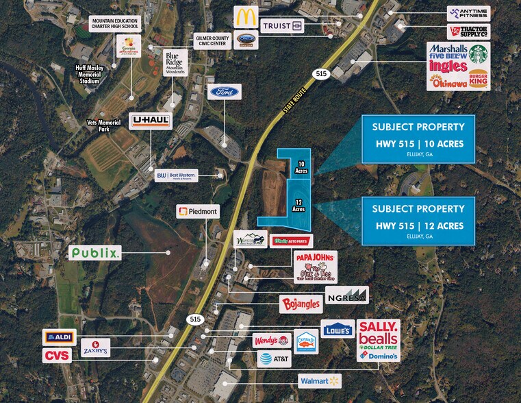 Primary Photo Of 722 Chinquapin Road / 515 HWY hwy, Ellijay Land For Sale