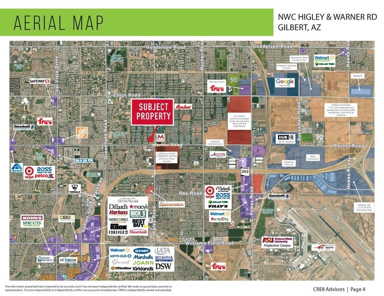 More Photos Of NWC Higley Rd & Warner Rd, Gilbert Unknown For Lease