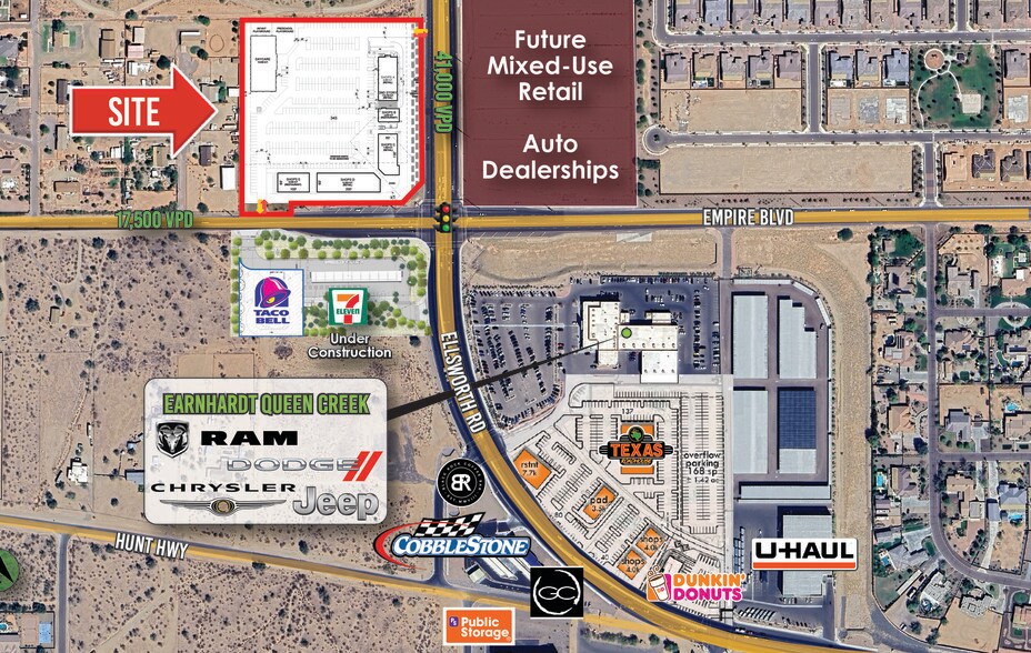 Primary Photo Of NWC Ellsworth Rd & Empire Blvd, Queen Creek Land For Lease