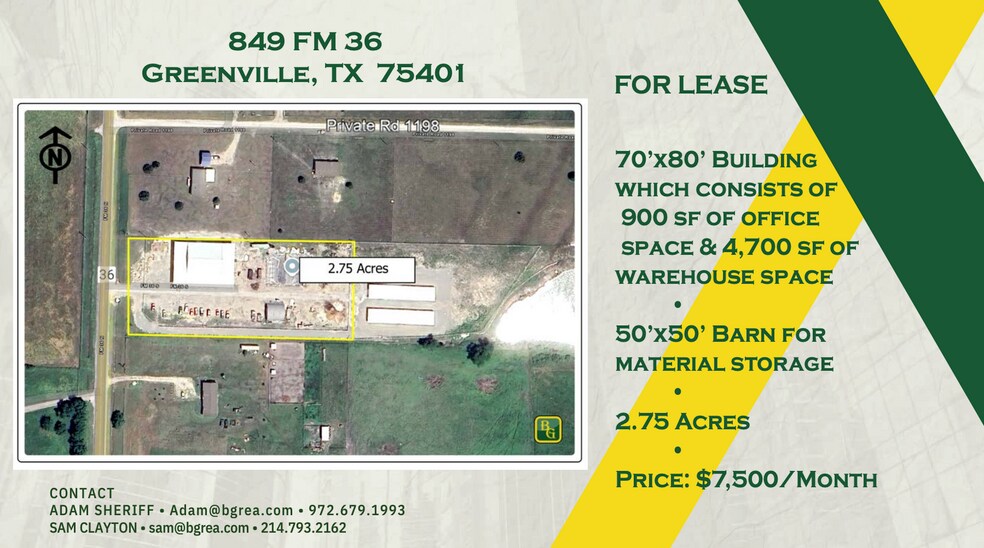 Primary Photo Of 849 FM 36, Greenville Industrial For Lease