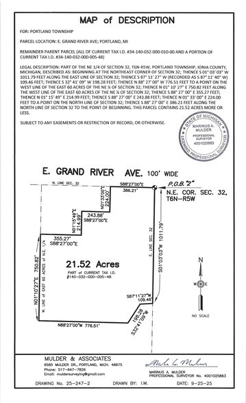 More Photos Of 7998 E Grand River Ave, Portland Land For Sale