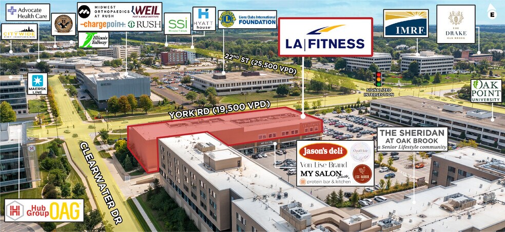 More Photos Of 2030 York Rd, Oak Brook Health Club For Lease