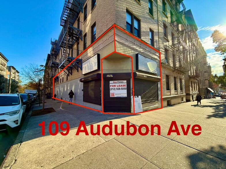 Primary Photo Of 109 Audubon Ave, New York Storefront Retail Residential For Lease