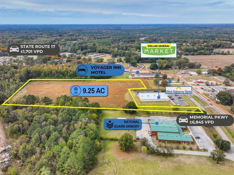 More Photos Of adj. to 530 Memorial Pkwy, Aliceville Land For Sale