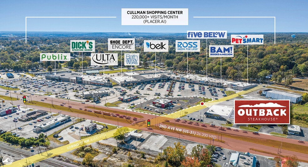 Primary Photo Of 727 2nd Ave NW, Cullman Restaurant For Sale