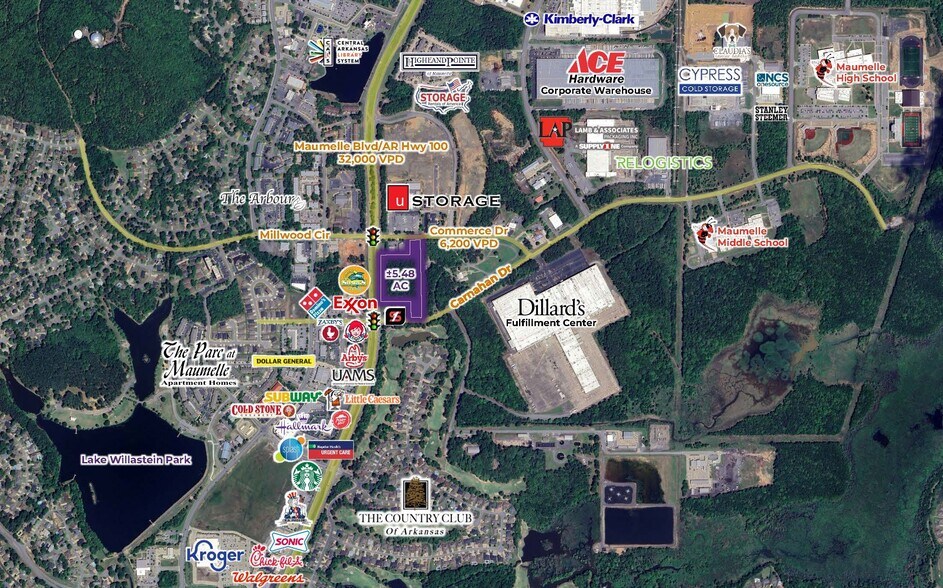 More Photos Of Maumelle Blvd @ Carnahan Dr, Maumelle Land For Sale