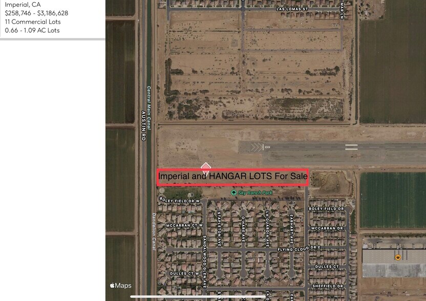 Primary Photo Of 600-620 Sky Ranch Runway, Imperial Land For Sale